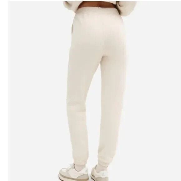 Mate The Label Organic‎ Fleece Relaxed Pocket Sweatpants Bone Joggers $128 SZ XS - Picture 3 of 9
